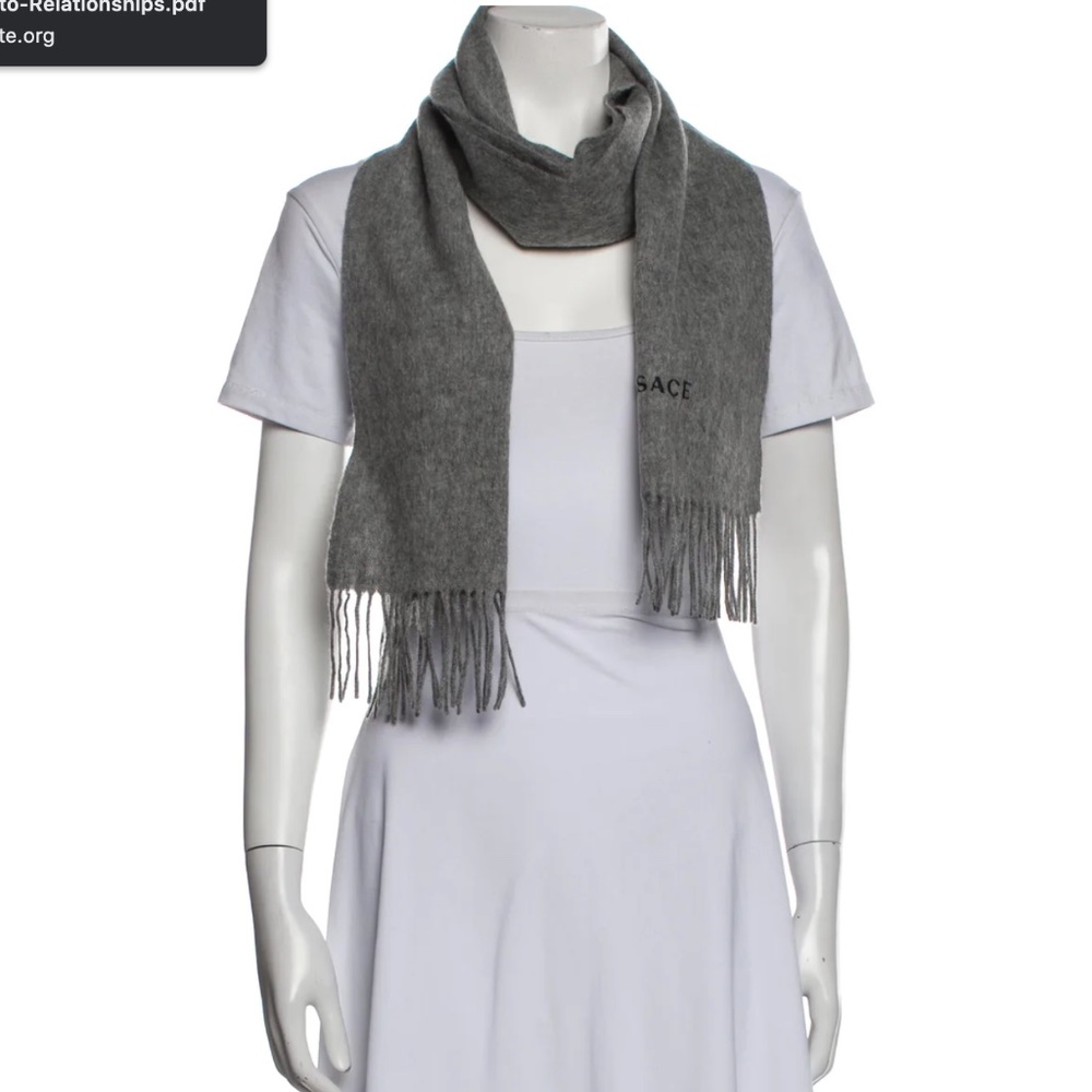 New Versace Wool scarf